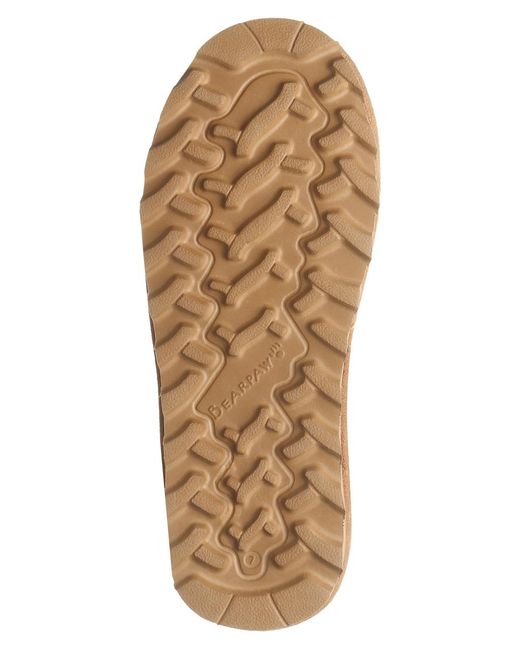 BEARPAW Natural Alyssa Solid Pull-on Ankle Boots