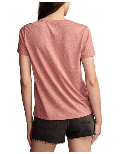 Lucky Brand Brown Follow Your Heart Graphic Tee