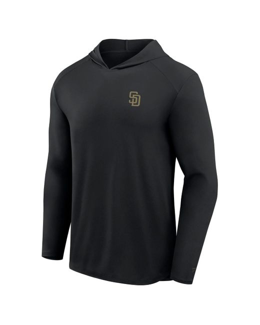 Fanatics Blue San Diego Padres Front Office Power Mono Long Sleeve Hoodie T-shirt for men