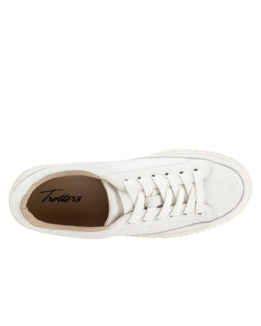 Trotters White Baylor Sneaker