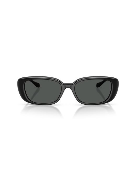 Versace Black Rectangle Sunglasses