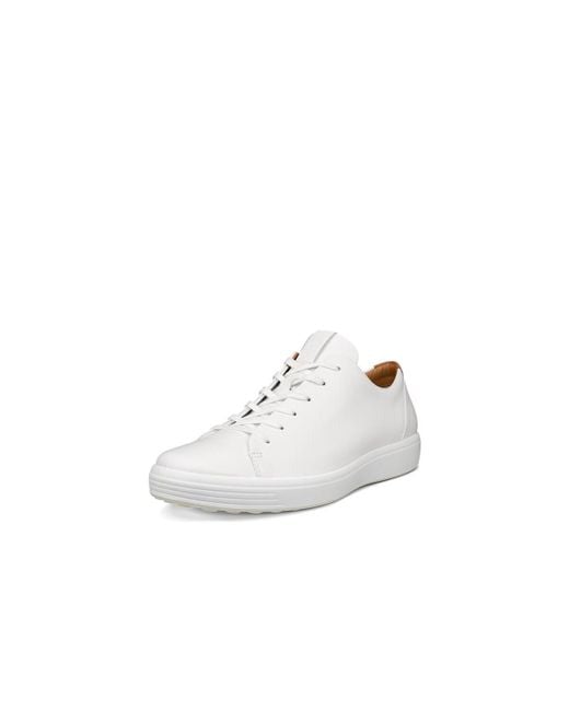 Ecco White Soft 7 Premier Sneaker for men