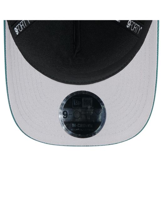 KTZ Black/green Philadelphia Eagles 2025 Nfl Draft 9forty A-frame M-crown Adjustable Hat for men