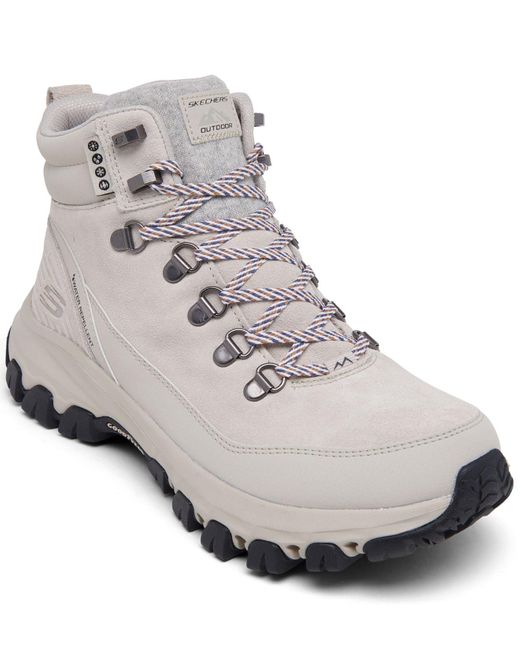 Skechers Gray Relaxed Fit - Edgemont - High Profile Hiking Sneaker Boots From Finish Line