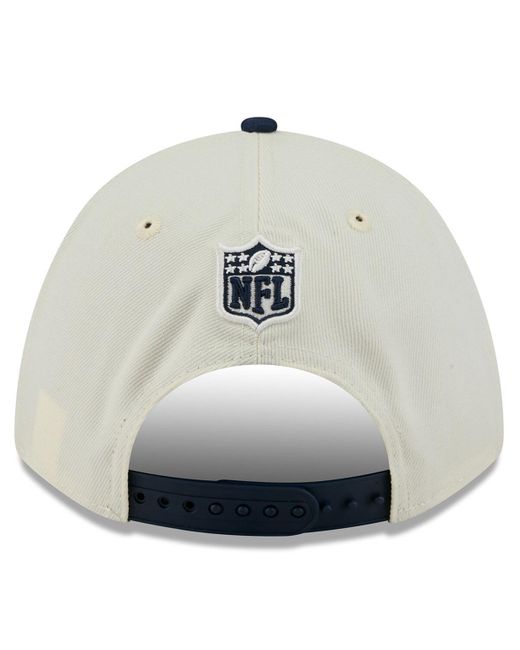 KTZ Blue Cream/navy Dallas Cowboys 2025 Nfl Draft 39thirty Flex Hat for men