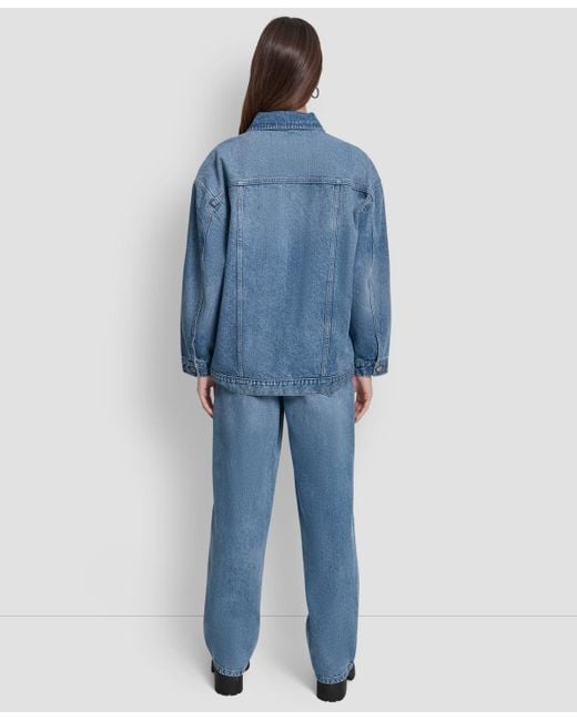 DKNY Blue Denim Trucker Jacket