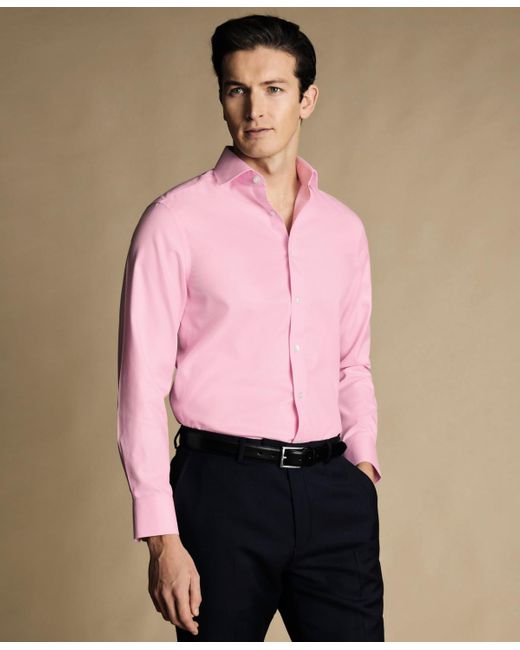 Charles Tyrwhitt Men's Pink Slim-fit Dress Shirt - www.benaras.co Charles Tyrwhitt Men's Pink Slim-fit Dress Shirt - www.benaras.co