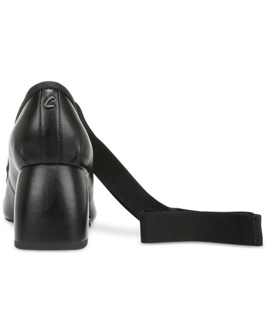Circus by Sam Edelman Black Della Lace-up Block-heel Ballet Pumps