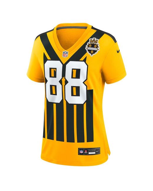 Nike Yellow Pat Freiermuth Pittsburgh Steelers Alternate 1933 Throwback Game Jersey