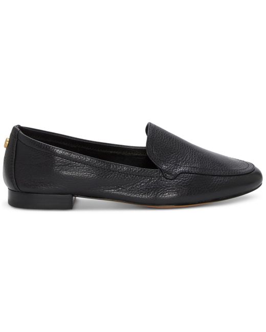 Vince Camuto Black Cintha Almond-toe Flat Loafers