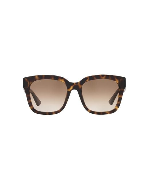 Gucci Brown Rectangle Sunglasses