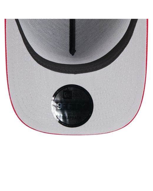 KTZ Black/red Tampa Bay Buccaneers 2025 Nfl Draft A-frame 9fifty Snapback Hat for men