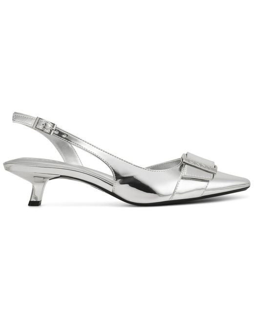 DKNY Metallic Naylor Slingback Pumps