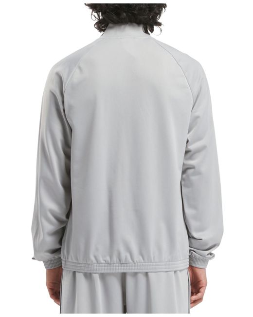 Reebok Gray Regular-fit Snap-front Basketball Jacket for men