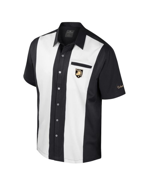 Colosseum Athletics Black Army Knights Strike Bowling Button-up Shirt for men