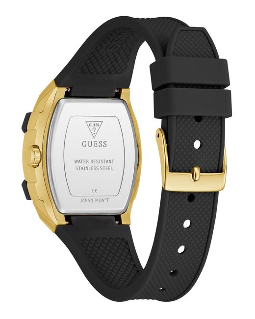 Guess Metallic Black Multi-function Watch