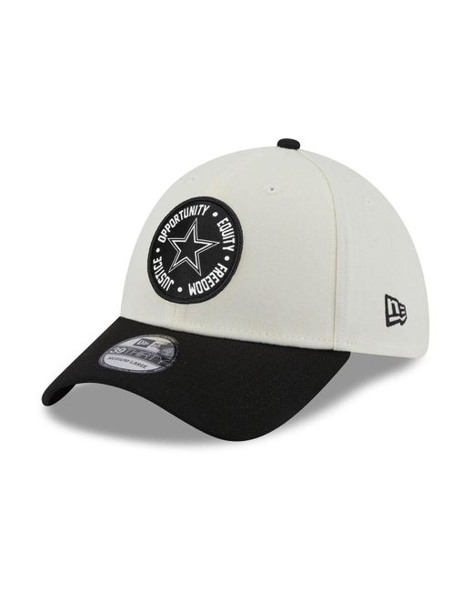 KTZ Dallas Cowboys Official Color Rush 39thirty Stretch Fitted Cap in White  for Men