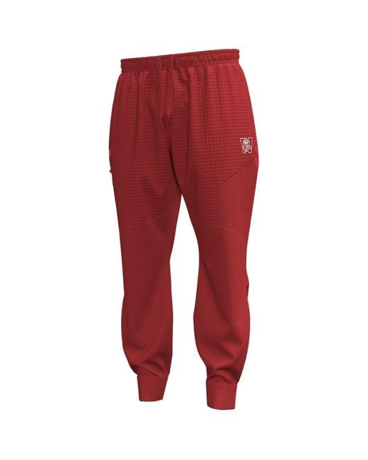 Under Armour Red Wisconsin Badgers 1980 Throwback Unstoppable Fleece jogger Pants for men