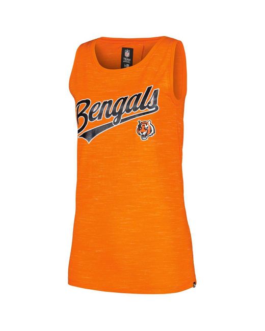 KTZ Orange Cincinnati Bengals Space Dye Active Tank Top