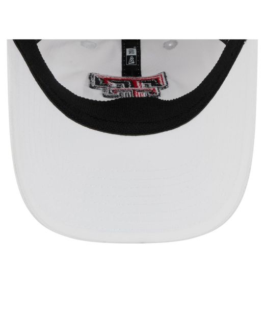 KTZ White Texas Tech Red Raiders Active Ripstop 9twenty Adjustable Hat for men