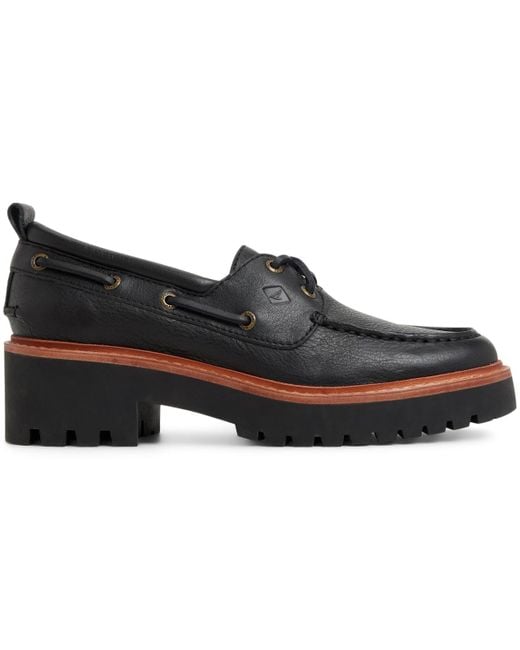 Sperry Top-Sider Black Authentic Original 2-eye Lug Boat Shoe