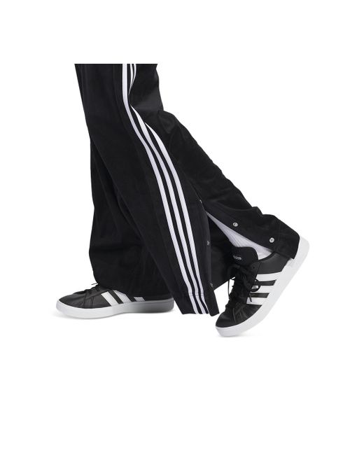 adidas Y2k Glam Velour Wide-leg Pants in Black | Lyst