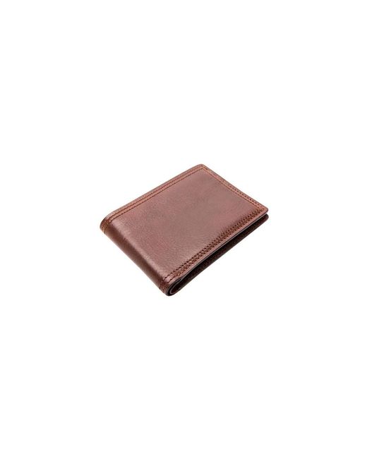 Bosca Brown Dolce Small Bifold Wallet for men