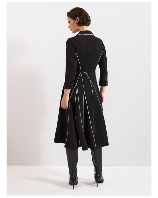 Phase Eight Black Tilly Piped Dress