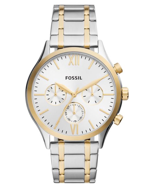 Fossil Fenmore Multifunction Stainless Steel Watch in Metallic for Men