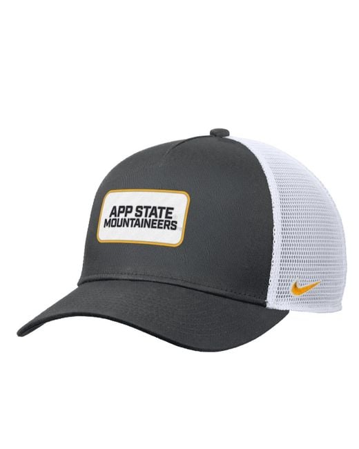 Nike Black Appalachian State Mountaineers 2025 On-field Rise Trucker Adjustable Hat