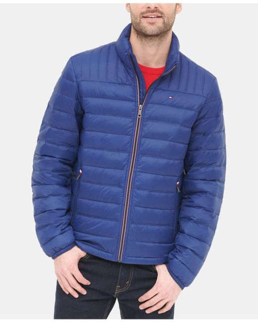 Tommy Hilfiger Down Quilted Packable Puffer Jacket in Deep Blue (Blue ...