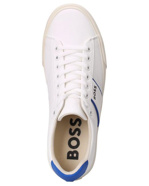 Boss White By Hugo Aiden_tenn_flpp Lace-up Sneakers for men