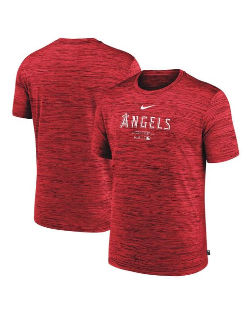 Nike Red Los Angeles Angels Authentic Collection Velocity Performance Practice T-shirt for men