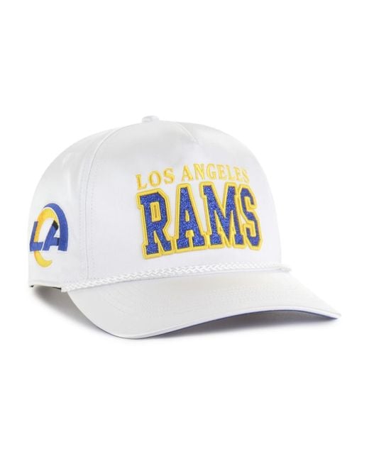 '47 White Los Angeles Rams Outspoken Hitch Adjustable Hat