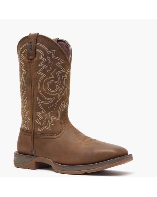 Durango Brown Rebel By Steel Toe Pull-on Western Boot for men