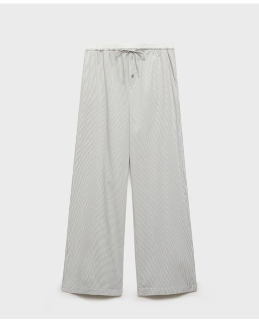 Mango Multicolor Elastic Detail Striped Pajama Pants