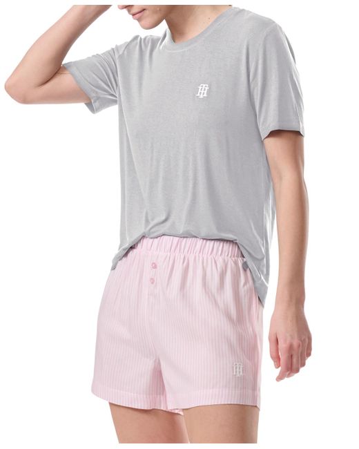 Tommy Hilfiger Blue 2-pc. T-shirt & Boxer Pajamas Set