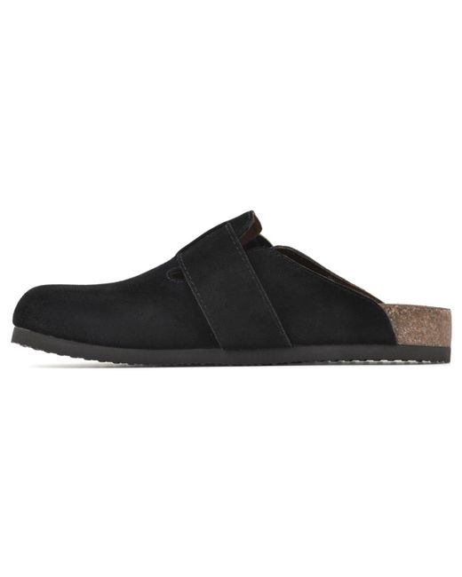 White Mountain Black Big Easy Slip On Clogs