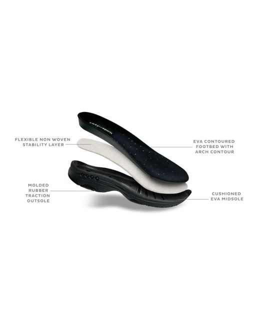 Easy Spirit Black Traveltime Slip-on Mule Sneakers
