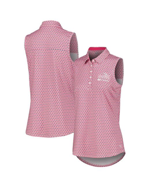 PUMA Pink Arnold Palmer Invitational Deco Sleeveless Mattr Polo
