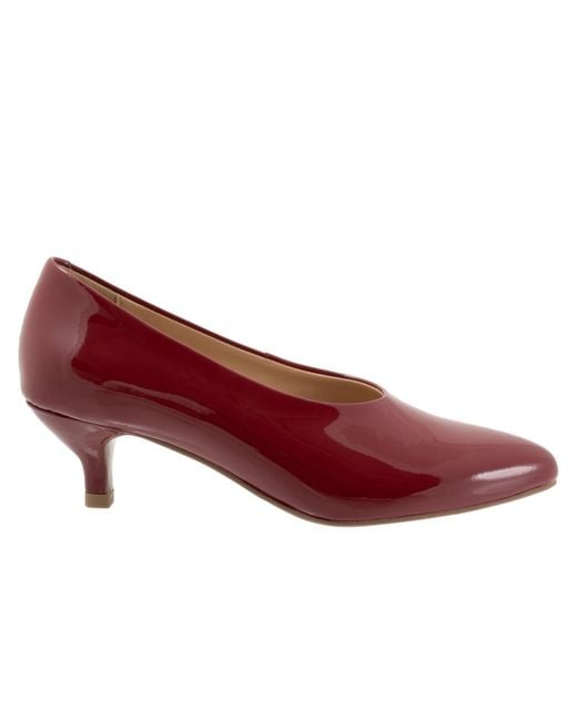 Trotters Red Kimber Pump