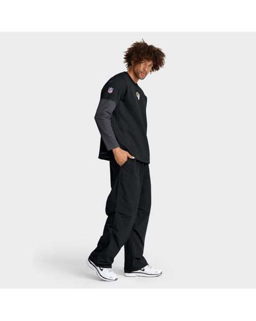 Nike Black Los Angeles Rams Sideline Scripted To Win Performance Long Sleeve T-shirt for men