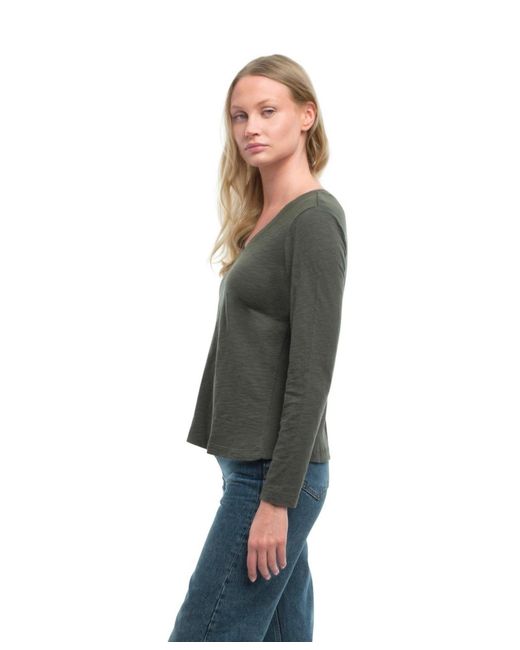 Wilt Gray Clothing Deep V Slim Tee