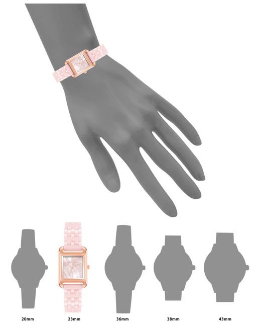 Anne Klein Pink Quartz Ceramic Watch