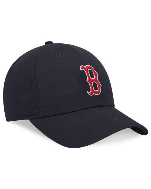 Nike Red Navy Boston Sox Evergreen Club Adjustable Hat for men