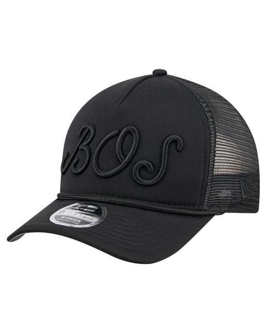 KTZ Gray Boston Red Sox City Initial 9forty A-frame M-crown Adjustable Trucker Hat for men
