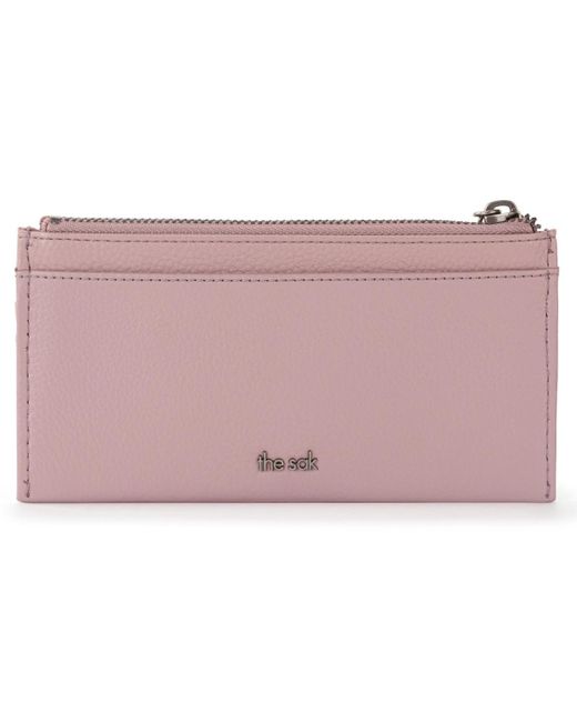 The Sak Pink Neva Card Case Wallet