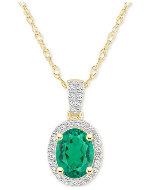 Macy's Metallic Lab-created Emerald (1 Ct. T.w.