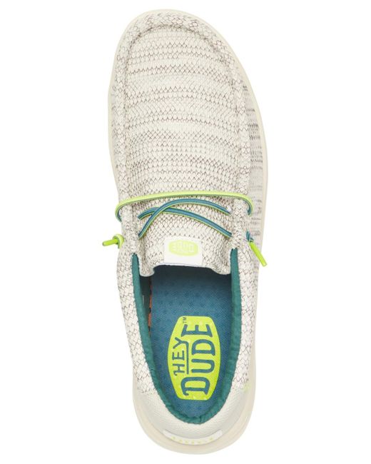 Hey Dude White Wally H2o Mesh Slip-on Casual Mocassin Sneakers From Finish Line for men