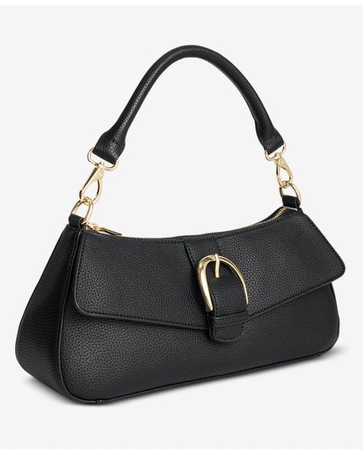 On 34th Black Jynna Medium Solid Shoulder Bag